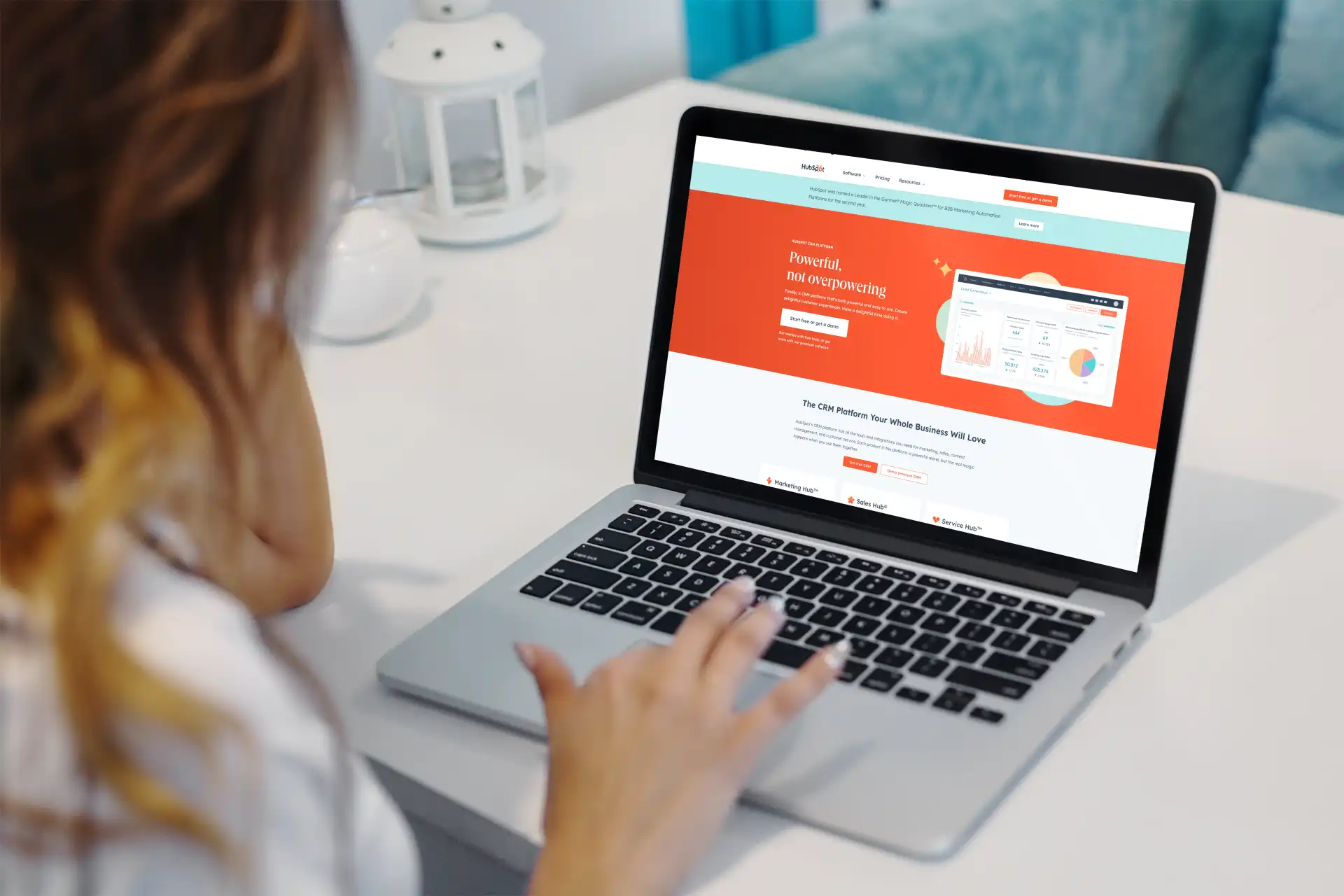 Logiciel Hubspot ordinateur portable