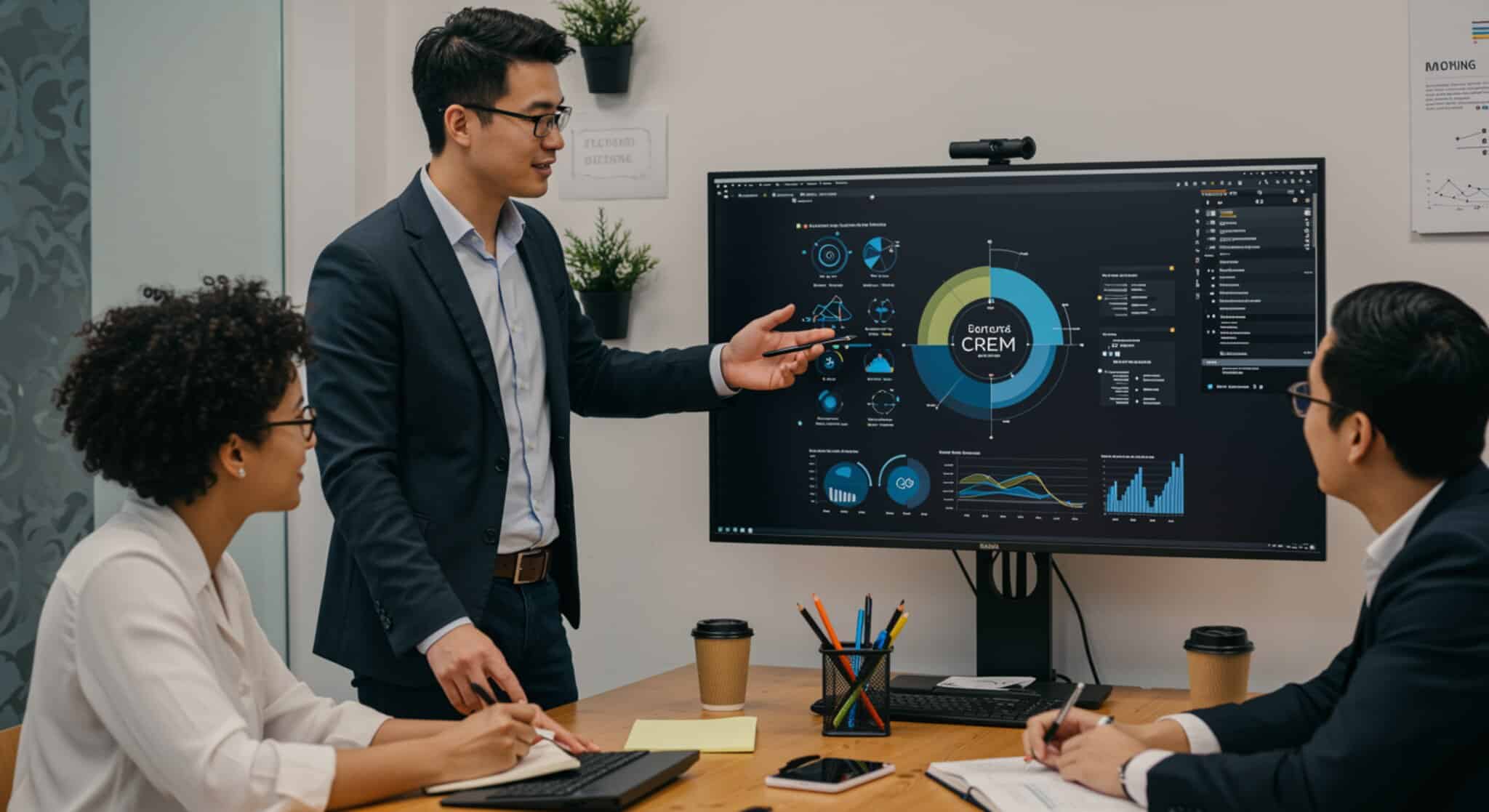 Interactivité dans les rapports et analyses CRM